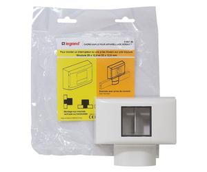 Cadre Simple pour Appareillage LEGRAND Mosaic pour Moulures 12,5