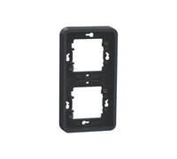 Cadre vertical encastré étanche Mureva 2 postes gris Schneider