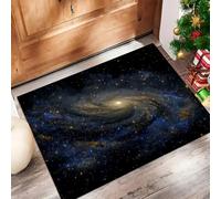CAEITLRSO Paillassons Intérieur Ciel Étoilé De Rêve, Paillassons Souples Lavables en Machine Univers Voie Lactée, Paillasson Absorbant à Profil Bas pour Porte Arrière Avant 40x60cm