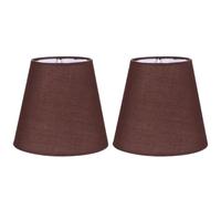Café Abat-jour en Tissu 2 Pièces pour Douille E14 | Housse de Lampe, Remplacement Simple, Support Robuste, pour Lampes de Sol Chevet