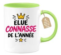 Café-Croissant - Mug Élue Connasse De L'année Drôle Et Original - Vert/Céra | Mug humoristique pour femme - Idée cadeau originale