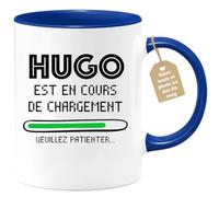 Café-Croissant - Mug Personnalisé Tasse Cadeau Noël Hugo Est En Cours De | Chargement Veuillez Patienter - Bleu/Céramique