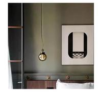 Café de Style Chinois, Chambre à Coucher de Style Japonais avec Globe en Verre sphérique, comptoir de Bar, Lustre à Une tête (Gris fumé - 18 cm, Chaud)