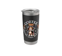 Café et chien courant du Jura Gobelet isotherme en acier inoxydable double paroi