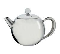 Café Olé Rondeo Théière Inox avec Infuseur 500 ml Miroir | Théière compacte avec panier infuseur intégré et finition miroir élégante en inox