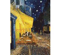Cafe Terrace at Night Poster de Vincent Van Gogh - 1881 - Impression Fine Art - La Terrasse du Café sur la Place du Forum 18" x 24" Plastifié.