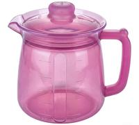 Cafetière en silicone pour chauffe-eau multifonction, 750 ml, résistant à la chaleur, incassable, avec bec verseur et échelle de mesure, compacte pour les voyages et la vie quotidienne (violet)