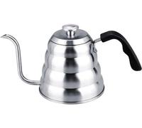 Cafetière RVS avec thermomètre, bec en col de cygne, capacité de 1,2 l, pour un usage culinaire