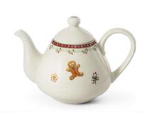 Cafetière/théière, porcelaine de Noël, pain d'épice, 1,20 l, Leander