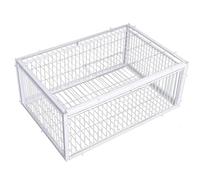 Cage à piège à Pigeons 40, 6 x 30, 5 x 25, 4 cm, Grand piège Oiseaux avec Quatre entrées Sens Unique et Lucarne pour Pigeons, colombes, Poulets, fermes, granges et Jardins