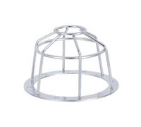 Cage de Protection Ronde en Métal pour Gicleur Suspendu, Montage Plafond | Maille Aluminium Argentée, Résistante à Chaleur, pour Têtes Encastrées, Usage en Usines et Gymnases