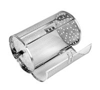Cage de Rôtissage en Acier Inoxydable 1 PC, Rotation 360° | Porte à Ouverture, Structure Ajourée, pour Graines de Tournesol et Patate Douce, Usage la Cuisine