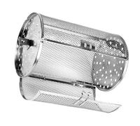 Cage en Acier Inoxydable Antirouille de Rôtissage pour Café et Thés | Grille de Cuisson Rotative, Chauffage Homogène, Couleur Argenté, Usage la Cuisine et Repas en Famille