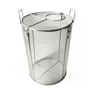Cage Filtre Pompe Submersible Acier 304, Écran Anti-bouchage Robuste | Grille de Protection Renforcée for Pompe D’étang Puisard Puits et Eaux Usées Usage Extérieur Durable(52x80cm/20x31in)