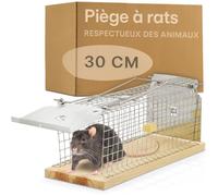 Cage Piège à Rat Vivant - 30 cm Grand - Piege a Rongeur - pour Les Rats et Les Souris