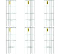 Cages à tomates, cages de support pour plantes, 6 pièces, acier carré, 3,3 pieds, vert pour le jardin