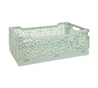 Atmosphera Cagette pliante Arry 30 x 20 x 11,5 cm PP vert clair