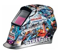 Cagoule de soudage automatique 9/13 vision 98x44mm - design StreetArt WELDLINE - 65302