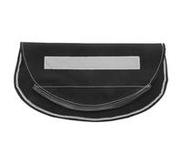 Cagoule de Soudage Bande Réfléchissante en Coton Ignifuge Noire | Protection de Nuque pour Casque, Couverture Arrière Allongée, Joint sans Couture, Usage Atelier Métal et Soudeur
