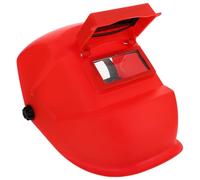 Cagoule de Soudeur Réversible Visière de Protection PC Rouge | Protection Rabattable, Résistance à L’usure et Isolation Thermique, pour Soudure à L’arc, Visage