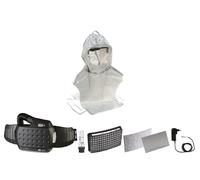 Cagoule légère 3M Speedglas Versaflo Premium S855 kit de démarrage, y compris support de tête cagoule textile avec protection respiratoire à ventilation assistée Adflo avec tuyau d'air QRS, adaptateur