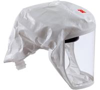 Cagoule légère à usage unique 3M Versaflo S133S, avec support de tête intégré, blanc, matériau textile universel, taille S/M - Matériau : Web 24 x1 morceau