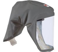 Cagoule légère à usage unique 3M Versaflo S333SG avec support de tête intégré, grise, matériau robuste, ne crépitant pas et ne peluchant pas, taille S/M Matériau : Ventflex x1 morceau