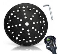 Cagrin Interface-Pad 220 mm Compatible avec Festool PLANEX LHS 2 225 EQ (I) | 57 Trous Plateau de Ponçage de Rechange pour IP-STF-D220/48-LHS 2 225, Ponceuse Rembourrage Flexible pour Ponceuse Longue