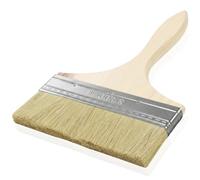 Cagrin Pinceau de Surface 200 mm à Poils Naturels, Grande Brosse Plate | avec Manche en Bois pour Grandes Surfaces, Lasure, Vernis, Peinture Acrylique et à la Craie, Idéal pour Murs, Meubles et Clôt