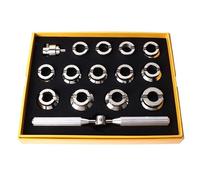 CAGUYLONA Oyster Ouvre-boîtier de montre, ouvre-boîtier de réparation, ouvre-boîtier professionnel à visser avec 13 et support, outil portable en métal antirouille pour montres Tudor