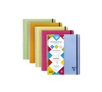Clairefontaine Cahier spirale Proactiv'Book Linicolor A4+ 22,5x29,7 cm 160 pages grands carreaux