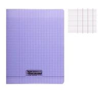 Calligraphe Cahier piqué 8000 POLYPRO 17x22 cm – 192 pages grands carreaux 90 g Violet