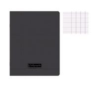 Cahier piqué 8000 POLYPRO 17x22 cm 48 pages grands carreaux 90 g - Noir