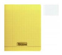 Cahier piqué 8000 POLYPRO 17x22 cm 96 pages grands carreaux 90 g - Jaune