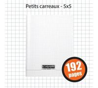 Cahier - 17x22(Cm) - Petits Carreaux - 192 Pages - Couverture En Polypro - Sans Spirale - Clairefontaine - Calligraphe
