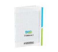 Cahier 2 Sections Conquerant Classique Agrafe 240X320 96P 90G Seyes Polypro Incolore