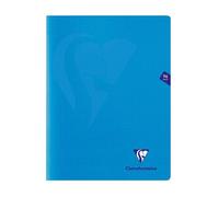 Clairefontaine Cahier piqué Mimesys 24×32 cm 96 pages Petits carreaux Polypropylène Assortis