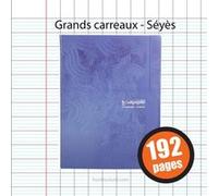 Cahier piqué 7000 24x32 cm 192 pages grands carreaux 70 g - Assortis