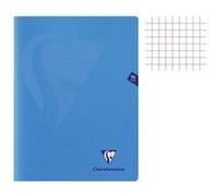 Cahier - 24x32(cm) - Petits carreaux - 96 pages - couverture en polypro - sans spirale - Clairefontaine - Mimesys