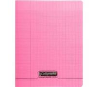 Cahier piqué 8000 POLYPRO 17x22 cm 32 pages grands carreaux 90 g - Rouge