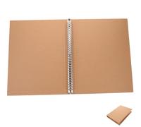 Cahier à Anneaux A4 en Papier Kraft, Reliure Amovible, Réutilisable | Couverture Rigide, Stockage Sécurisé, Protection des Documents, Finition Soignée, pour Usage Scolaire et Bureau