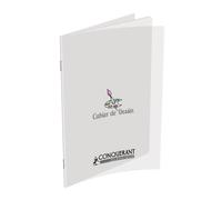 Cahier à dessin - OXFORD - 24x32 cm - 96 pages - Polypro incolore - Uni