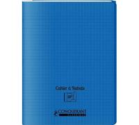 Cahier à rabats - CONQUERANT CLASSIQUE - 24x32 cm - 96 pages - Polypro - Grands carreaux Séyès