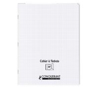 Cahier A Rabat Conquerant Classique Agrafe 240X320 96P 90G Q5/5 Polypro Incolore