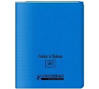 Cahier à rabats - CONQUERANT CLASSIQUE - 24x32 cm - 96 pages - Polypro - Grands carreaux Séyès