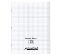Cahier A Rabat Conquerant Classique Agrafe 240X320 96P 90G Seyes Polypro Incolore