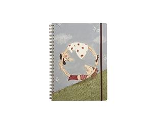Cahier à spirale A4 120 feuilles couverture en plastique et porte-documents Cahier à anneaux - Convient pour mémoire, école, bureau avec graphiques de Le Nasute.