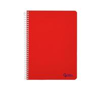 Cahier à spirale A5 148 x 210 mm smart couverture souple 80h 75 g carreaux 5 mm avec marge couleurs assorties unité
