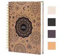 Cahier à spirale - Cahier ligné format collège 237 x 178 mm - Cahier à spirale règle collège - Journal de bureau - Cahier au format B5 pour travail et études - Papier épais de 100 g/m² - 200 pages