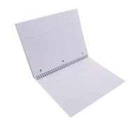 Cahier à Spirale d'Élève A4 Noir, Papier Ligné 28x22x1cm | Couverture Noire Raffinée, Pages Lisses pour Écrire, Trous Adaptés pour Classeurs Standard à 3 Anneaux